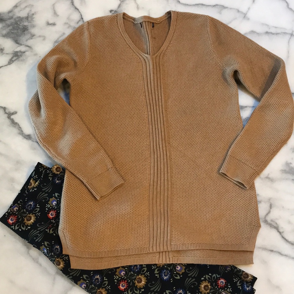 Lands end camel colored sweater
